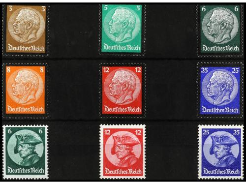 ** Ed. 467/9, 503/8. SERIES COMPLETAS, 9 valores. Cat. 475&euro;.