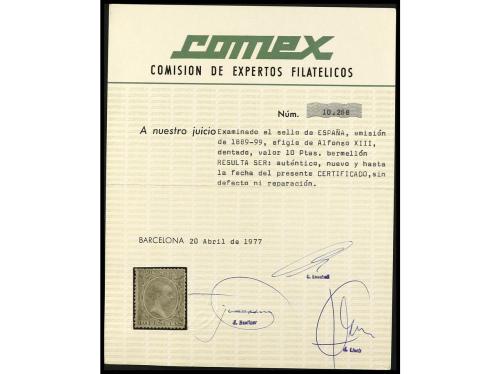 * ESPAÑA. Ed. 228. 10 pts. bermellón. Bien centrado. Leve pu