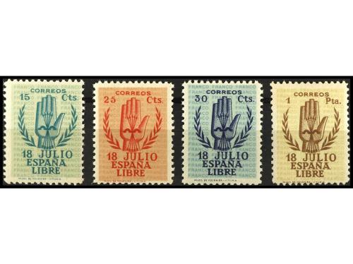 ** ESPAÑA. Ed. 851/4. SERIE COMPLETA, 4 valores. 1 pta. goma