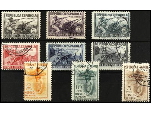 º ESPAÑA. Ed. 792/800. SERIE COMPLETA, 9 valores. Varios mat