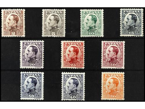 ** ESPAÑA. Ed. 490/8, 497A. SERIE COMPLETA, bien centrados. 