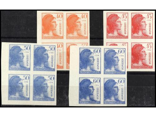 ** ESPAÑA. Ed. 751/4s (4). SERIE COMPLETA, 4 valores en bloq