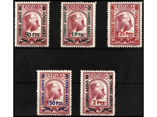 ** ESPAÑA. Ed. 782/6. SERIE COMPLETA, 5 valores. Centrados d