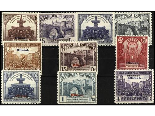 * ESPAÑA. Ed. 622/8cc y 620/9hcc. JUEGO COMPLETO. 5 valores 