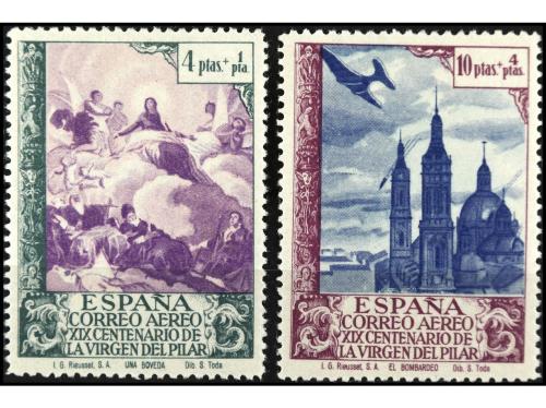* ESPAÑA. Ed. 912/13cc. 4 y 10 pts. COLORES CAMBIADOS. 2 val