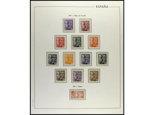 ESPAÑA. ESTAD0 ESPAÑOL. Colección en 6 álbumes Edifil de pie