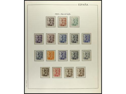 ESPAÑA. ESTAD0 ESPAÑOL. Colección en 6 álbumes Edifil de pie