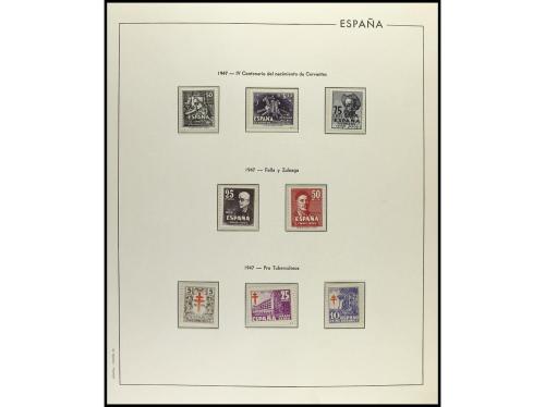 ESPAÑA. ESTAD0 ESPAÑOL. Colección en 6 álbumes Edifil de pie