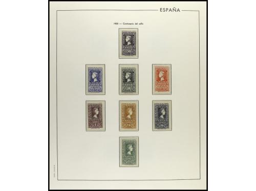 ESPAÑA. ESTAD0 ESPAÑOL. Colección en 6 álbumes Edifil de pie
