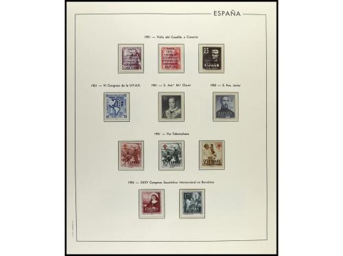ESPAÑA. ESTAD0 ESPAÑOL. Colección en 6 álbumes Edifil de pie