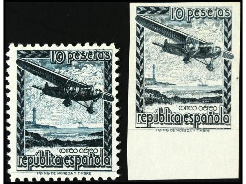 ** ESPAÑA. Ed. NE 38, 38s. 10 pts. verde negruzco. NO EXPEND