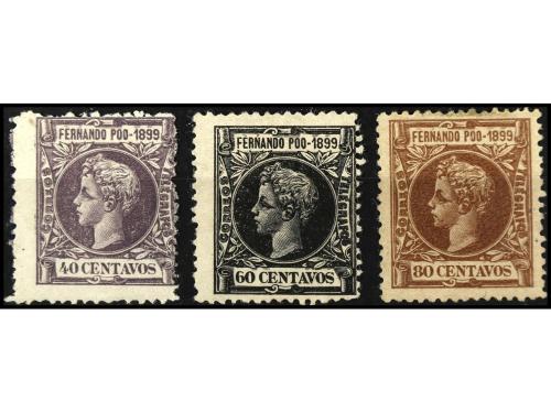 COLONIAS ESPAÑOLAS: FERNANDO POO. Ed. 65/67. 40, 60 y 80 cts