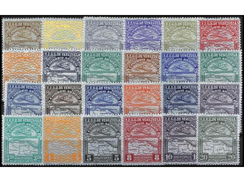 * VENEZUELA. Yv. Av. 17/40 y 47/63. SERIES COMPLETAS. 41 val