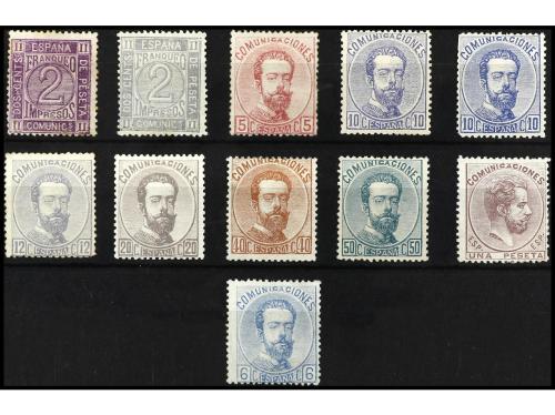 */(*) ESPAÑA. Ed. 116, 118/19, 121/23, 125/7. AMADEO. Conjun