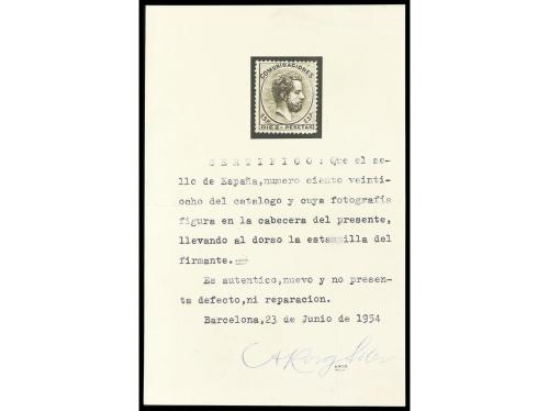 (*) ESPAÑA. Ed. 129. 10 pesetas verde. Dentado retocado. Cer