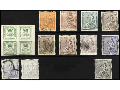 */° ESPAÑA. Ed. 130/138. 1873. 4 c. a 1 pta. Sellos en nuevo