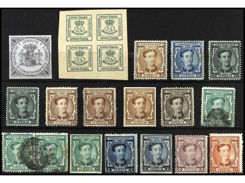 */° ESPAÑA. Ed. 172 + 173/82. Conjunto de 18 sellos. Serie e