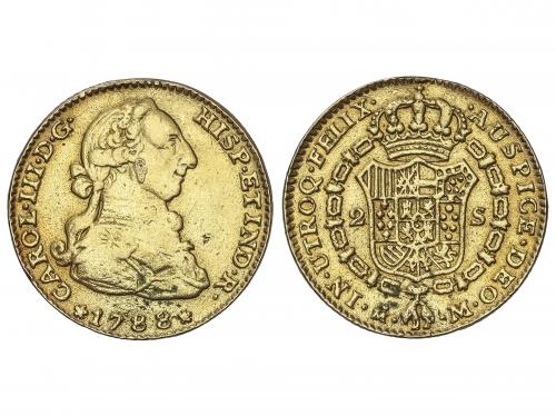 CARLOS III. Reproducción 2 Escudos. 1788. MADRID. 3,88 grs. 