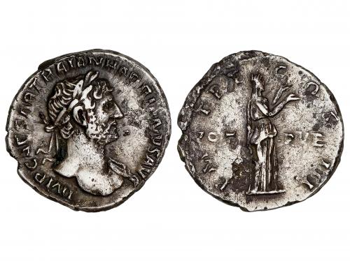 IMPERIO ROMANO. Denario. 117-138 d.C. ADRIANO. Anv.: IMP. C
