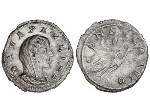 IMPERIO ROMANO. Denario. Acuñada el 235-236 d.C. PAULINA. An