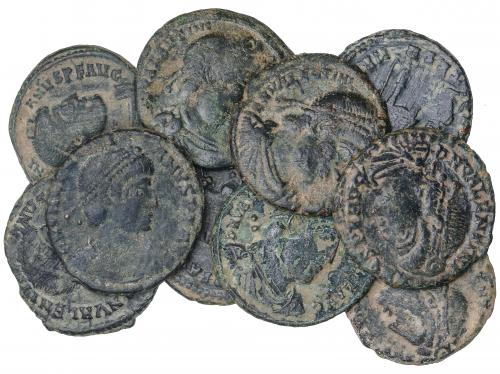IMPERIO ROMANO. Lote 10 monedas Centenional 19 mm. Acuñadas 