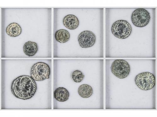 IMPERIO ROMANO. Lote 14 monedas Fracción de Centenional (7)
