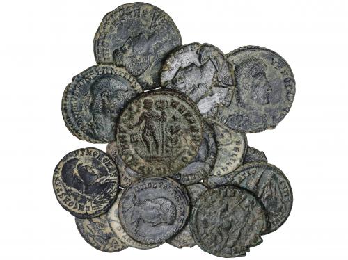IMPERIO ROMANO. Lote 17 monedas Medio Centenional (12) y Ce