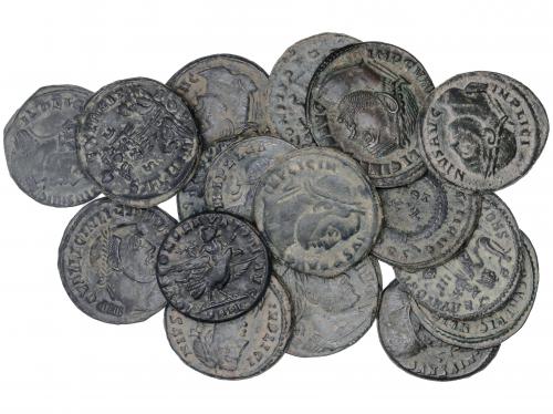IMPERIO ROMANO. Lote 20 monedas Follis 19 mm. Acuñadas el 30
