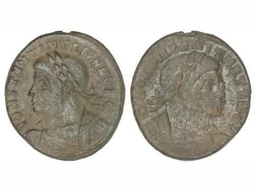 IMPERIO ROMANO. Follis incuso. Acuñada el 317-340 d.C. CONS