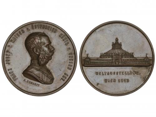 AUSTRIA. Medalla. 1873. FRANZ JOSEF I. EXPOSICIÓN MUNDIAL DE