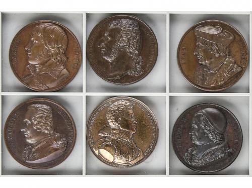 MEDALLAS EXTRANJERAS. Lote 6 medallas. Siglo XIX (1817 a 182