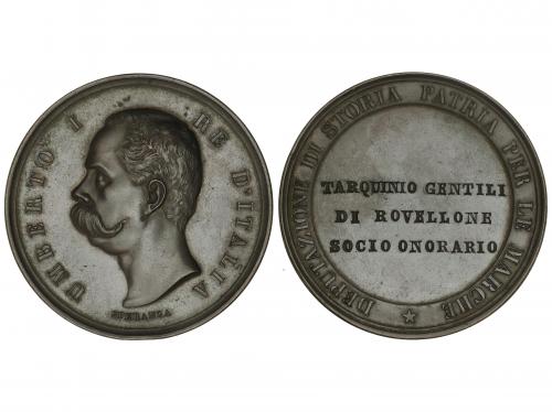 ITALIA. Medalla. (1878-1900). UMBERTO I. DEPUTAZIONE DI STOR