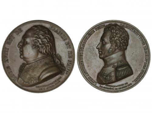 FRANCIA. Medalla. 1819. LOUIS XVIII. DUC D´ ANGOLULEME. LA S