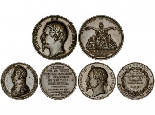 MEDALLAS EXTRANJERAS. Lote 3 Medallas. 1824, 1858 y 1867. CH