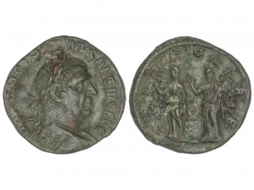IMPERIO ROMANO. Sestercio. 249-251 d.C. TRAJANO DECIO. Anv.