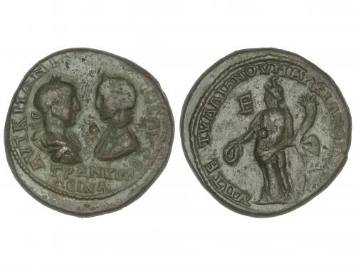 IMPERIO ROMANO. AE 26. 238-244 d.C. GORDIANO III y TRANQUIL