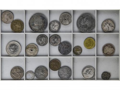 LOTES y COLECCIONES. Lote 22 monedas resto final de colecció