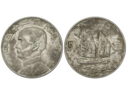 CHINA. 1 Dollar (Yuan). Año 23 (1934). SUN YAT SEN. 26,62 gr