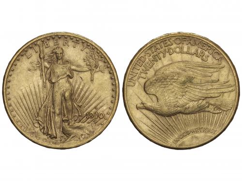 ESTADOS UNIDOS. 20 Dollars. 1910-S. SAN FRANCISCO. 33,38 grs