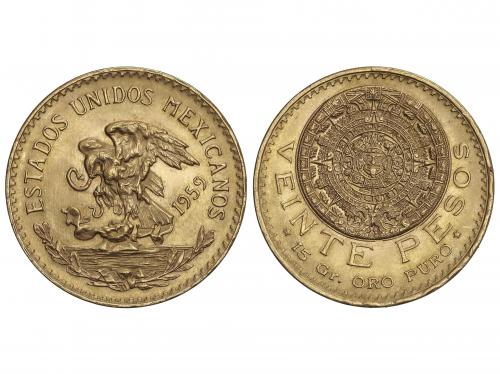 MÉXICO. 20 Pesos. 1959. 16,68 grs. AU (900). (Leves golpecit