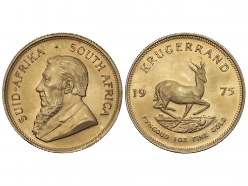 SUDÁFRICA. Krugerrand. 1975. 33,92 grs. AU (917). Fr-B1; KM-