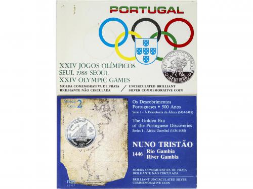 PORTUGAL. Lote 14 monedas 25, 100 (10), 250, 1.000 Escudos