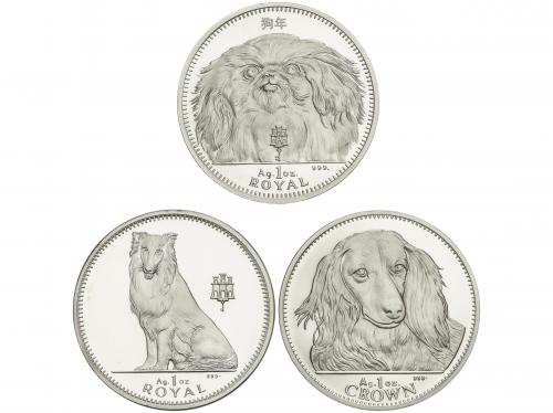 GIBRALTAR. Lote 3 monedas 1 Royal. 1993, 94, 95. AR. Razas d