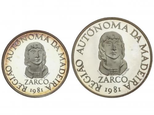 MADEIRA. Set 2 monedas 25, 100 Escudos. 1981. 11 y 16,50 grs