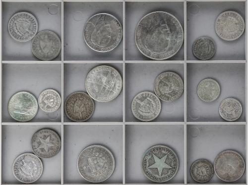 CUBA. Lote 20 monedas 10 (5), 20 (9), 25, 40 (3), 50 Centavo