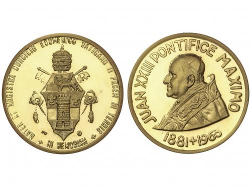 MEDALLAS EXTRANJERAS. Medala de Oro Juan XXIII. 1963. VATICA
