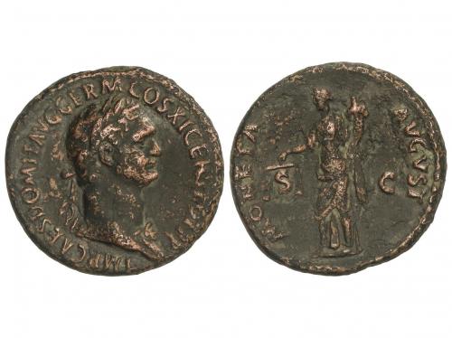 IMPERIO ROMANO. As. 81-96 d.C. DOMICIANO. Anv.: IMP CAES DOM