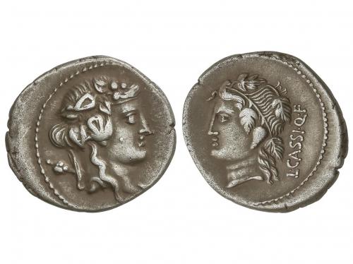REPÚBLICA ROMANA. Denario. 78 a.C. CASSIA. L. Cassius Q. F. 