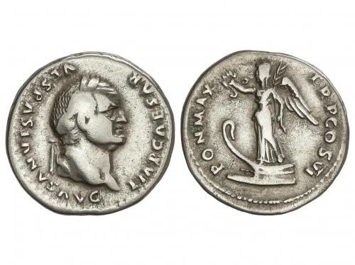 IMPERIO ROMANO. Denario. 69 d.C. VESPASIANO. Anv.: IMP. CAES