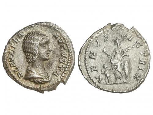 IMPERIO ROMANO. Denario. 202-212 d.C. PLAUTILLA. Anv.: PLAVT